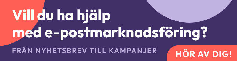 Hjälp med e-postmarknadsföring